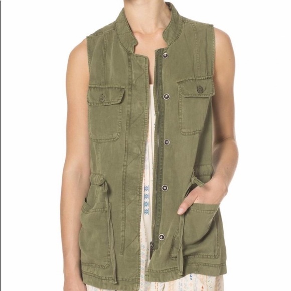 SANCTUARY Canyon Military Vest Green XS - Picture 1 of 8